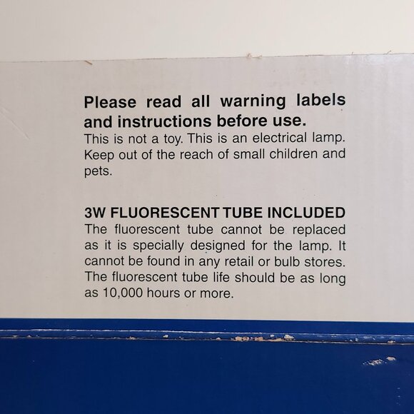 VINTAGE AQUA TUBE CD HOLDER BNIP Lava Lamp CD holder Holds 36 CDs WORKS - Picture 5 of 9